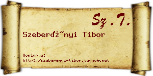 Szeberényi Tibor névjegykártya